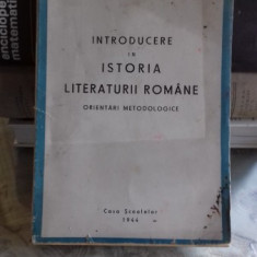 INTRODUCERE IN ISTORIA LITERATURII ROMANE - STEFAN CIOBANU