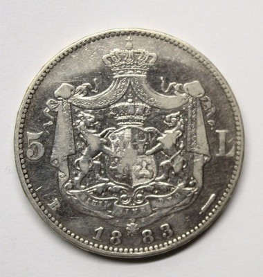 5 LEI 1883 . DETALII BUNE . foto