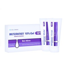 Benzaknen Gel, Galderma, Anti-Acnee, 10% peroxid benzoil, 2 x 60g foto