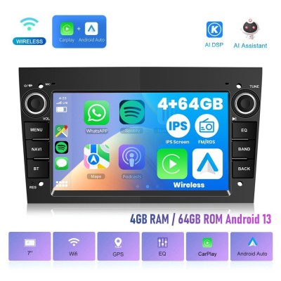Navigatie Android 13 pentru Opel &amp;ndash; Octa Core, 4GB RAM, 64GB ROM, CarPlay Wireless, Android Auto, GPS, Ecran 7&amp;quot; HD foto
