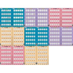 Set 16 Puzzle-uri Inmultire si Impartire, 25 Piese Larsen LRP49