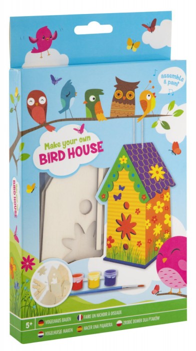 Mini casuta pasarilor cu floricele