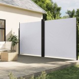 Cumpara ieftin Copertină laterală retractabilă, alb, 200x1000 cm