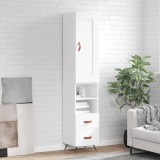 vidaXL Dulap &icirc;nalt, alb, 34,5x34x180 cm, lemn prelucrat