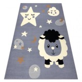 Covor BCF Flash Sheep 4000 - oaie gri, 160x220 cm, Dreptunghi, Polipropilena