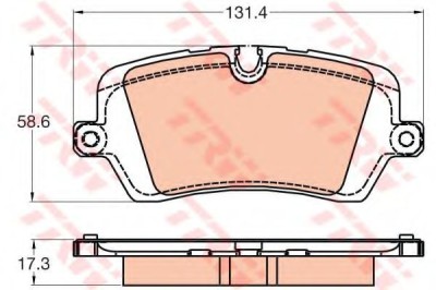 Set placute frana,frana disc LAND ROVER RANGE ROVER IV (LG) (2012 - 2016) TRW GDB2029 foto