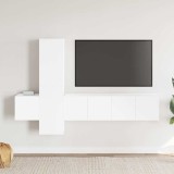 vidaXL Set dulapuri TV, 5 piese, alb, lemn prelucrat 3078653
