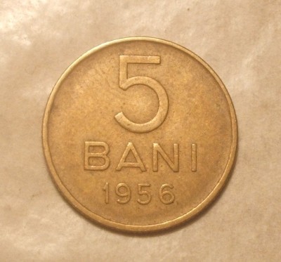 5 BANI 1956 foto