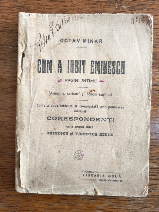 Cum a iubit Eminescu - Octav Minar / R4P3S