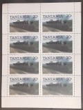 Cumpara ieftin Tanzania trenuri, locomotive 8v. Supratipar Ameripex 86, MS Mnh, Nestampilat