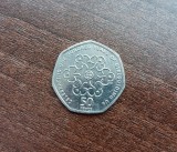 M3 C50 - Moneda foarte veche - Anglia - fifty pence omagiala - 2010, Europa