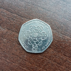 M3 C50 - Moneda foarte veche - Anglia - fifty pence omagiala - 2010