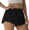 Pantaloni scurți sportivi pentru femei Alergare Tenis Shorts Fluture Fete 2-&icirc;n-1