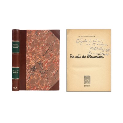 Al. Duiliu Zamfirescu, Pe căi de Miazăzi, cu dedicația olografă foto