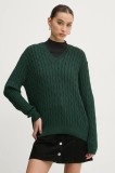 Superdry pulover de bumbac culoarea verde, W6110588A-B6S