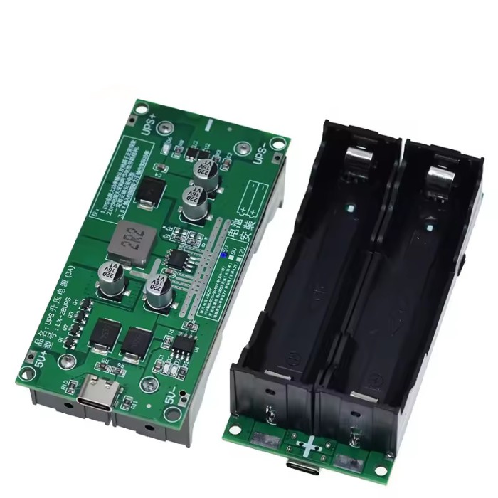 Modul Incarcare 12V, 3A Type-C 15W Step-Up pentru Baterii 18650