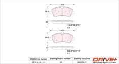 Dr!ve+ DP1010.10.1161 set placute frana,frana disc foto