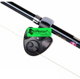 Avertizor/senzor sonor si optic cu prindere direct pe lanseta