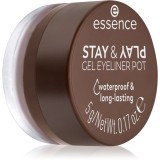 Essence STAY &amp; PLAY tus de ochi culoare 02 Brown 5 g