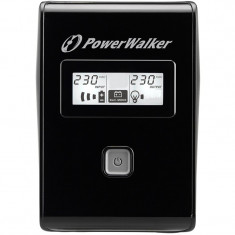 UPS line interactiv PowerWalker 650VA, afisaj LCD Powerwalker foto