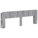 vidaXL Tablă de pat cu sertar cu depozitare Sonoma gri Lemn prelucrat 8001243