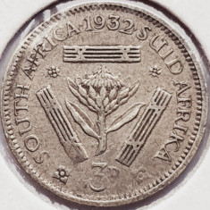 1815 Africa de sud 3 pence 1932 George V (SUID-AFRIKA 3D) km 15 argint