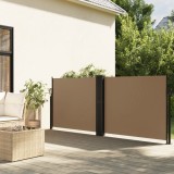 Cumpara ieftin Copertină laterală retractabilă, gri taupe, 120 x 600 cm