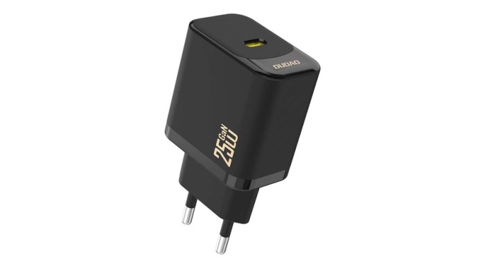 &Icirc;ncărcător de perete Dudao A27 25W GaN USB-C - Negru
