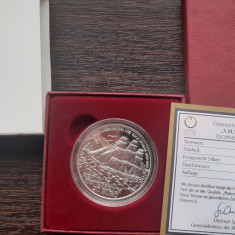 MONEDA DIN ARGINT AUSTRIA IN CUTIE SI CERTIFICAT - 20 EURO 2004, NAVARA, PROOF