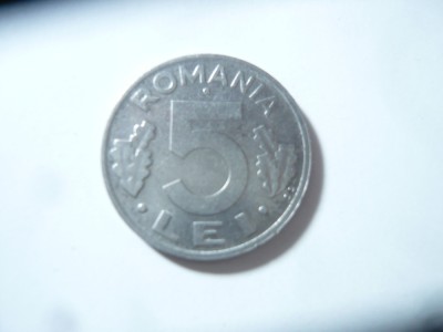 Moneda 5 lei 1993 cal. F.Buna foto