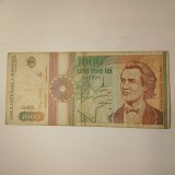 Di.150. Bancnota 1000 lei 1991 circulata uzata