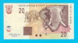 Bancnotă Africa de Sud (pick 129) 20 Rand 2009 UNC serie: AJ55368.. B