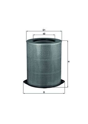 MAHLE LX 832 Filtru aer foto