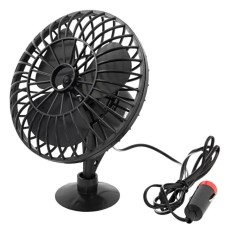 Ventilator auto, lungime cablu: 1,6m, ventuze prindere, 14 cm, negru