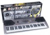 Orga Electronica 61 Clape MQ-001UF USB MP3 Radio FM Microfon Inclus Argintiu