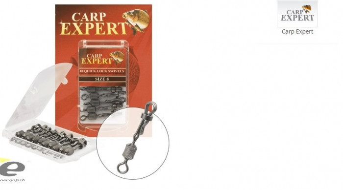 agrafa rapida Carp Expert Quick Lock Swivel plic 10 bucati