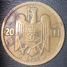 20 LEI 1930, MONEDA CAROL II