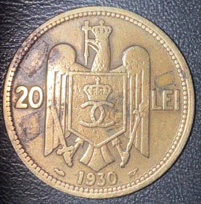 20 LEI 1930, MONEDA CAROL II foto
