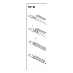 Stergator parbriz sofer SEATEXEO 03/2009➝ COD:ART36 22"