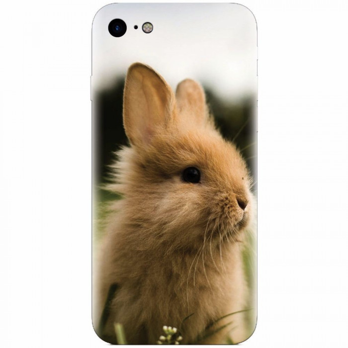 Husa silicon pentru Apple Iphone 6 Plus, Cute Rabbit In Grass