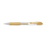 Roller cu gel G-2 Metalic Pilot 0.7 mm varf mediu auriu