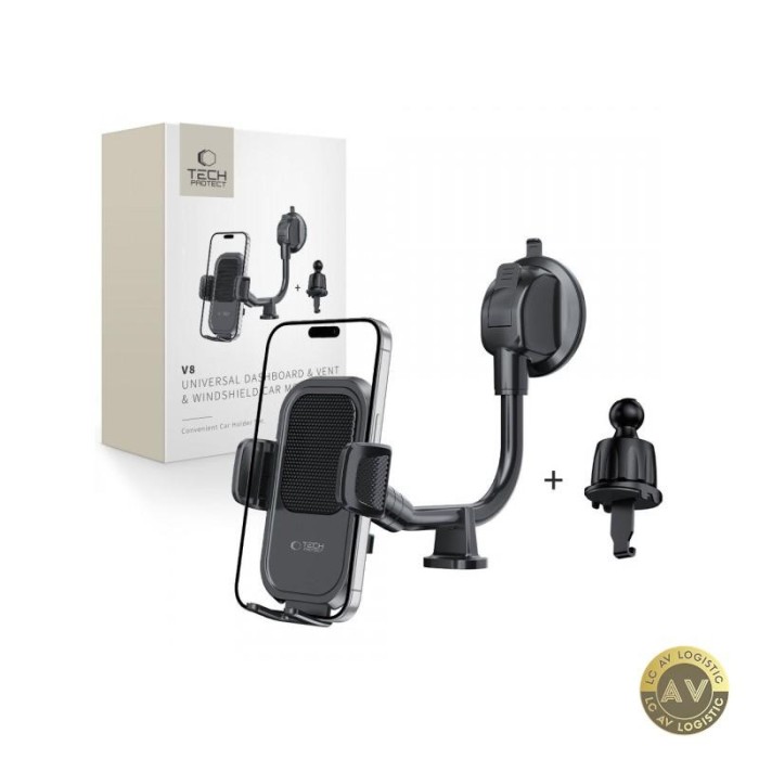 Suport Auto Tech-Protect V8-2 2in1 Universal Negru