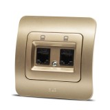 Priză date 2xRJ45 Cat6e titan Jazz - ELBI