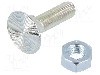 Surub M8, o&amp;#355;el, lungime 30mm, plata, pas filet 1.25, BOSSARD - 1103806