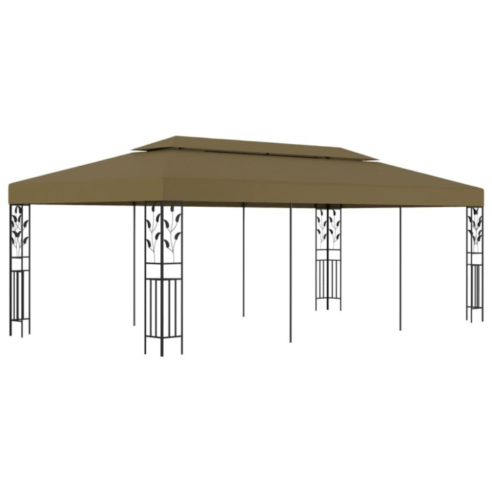 Pavilion, gri taupe, 6 x 3 m, 180 g/m&sup2;