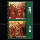 RO 2018 LP 2184,&quot;Sfintele Pasti 2018 &quot;, serie cu tabs ( diferite pozitii !),MNH