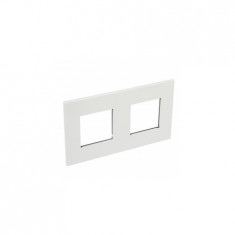 Placa Arteor - French/German standard - patrat - 2 x 2 module - alb