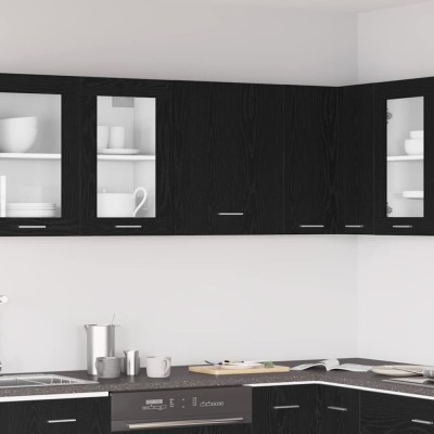 vidaXL Dulap suspendat Stejar negru 50 x 31 x 60 cm Lemn compozit foto