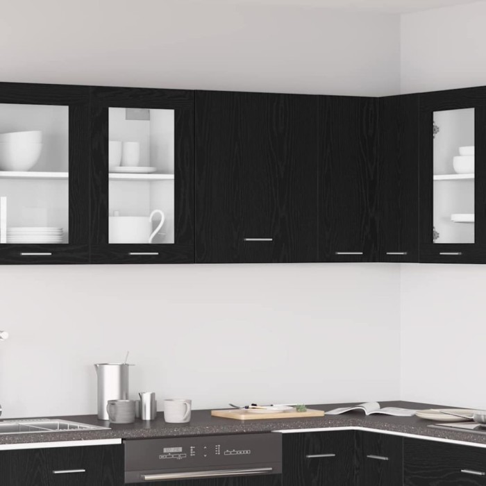 vidaXL Dulap suspendat Stejar negru 50 x 31 x 60 cm Lemn compozit