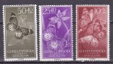 Guineea spaniola 1958 fauna fluturi MI 353-355 MNH